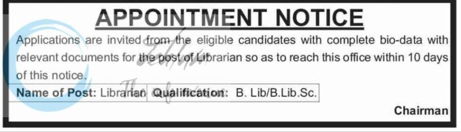 Kalra College of Education Udhampur Librarian job opportunities 2026
