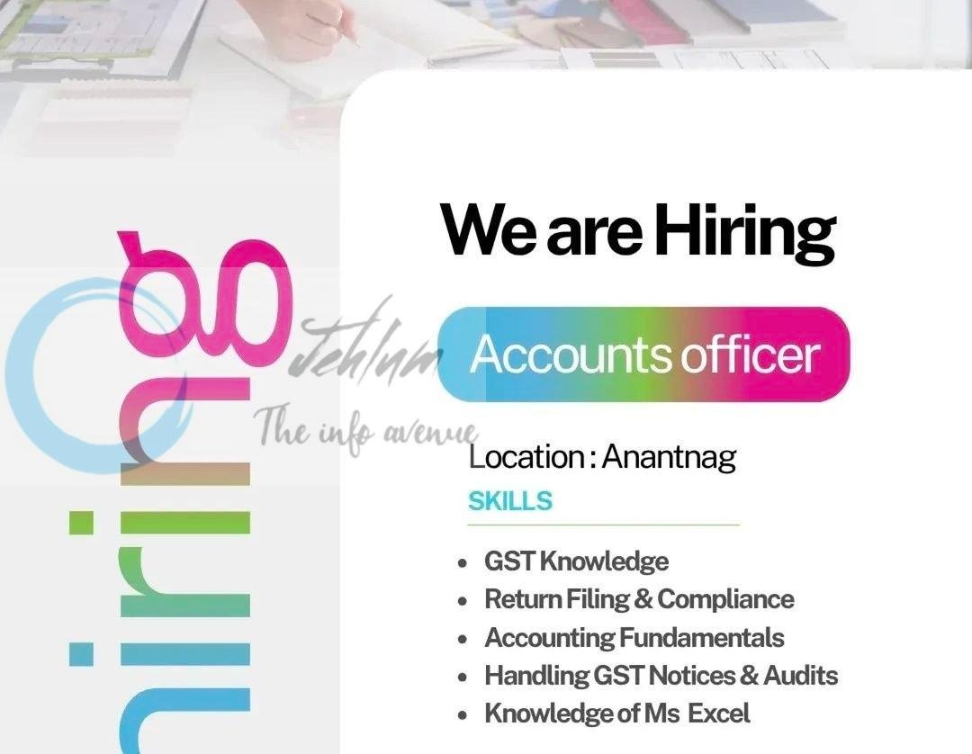 Swift Homes Accounts Officer Anantnag Anantnag 2026