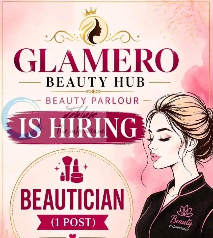 GLAMERO BEAUTY HUB Srinagar Beautician job opportunities 2026