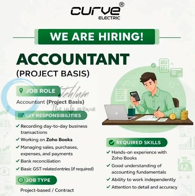 Curve Electric Srinagar Accountant job opportunities 2026