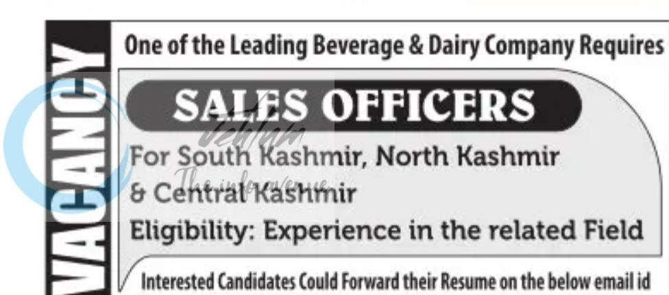 Tetra packs srinagar Sales Officers job opportunities 2026
