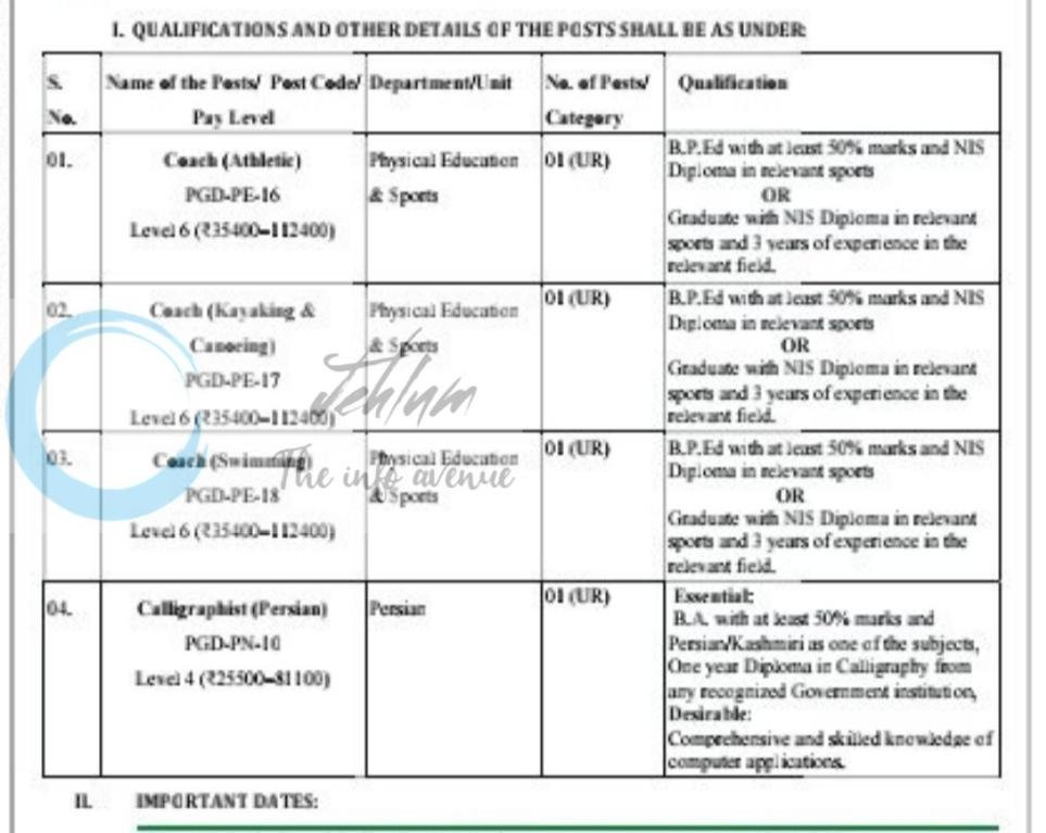 KASHMIR university KU Srinagar Coach/Calligraphist employment opportunities Notice 12 of 2026