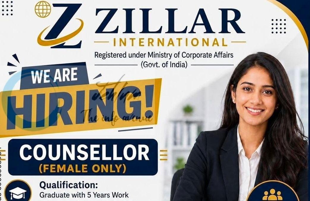 Zillar International Srinagar Counsellor job opportunities 2026