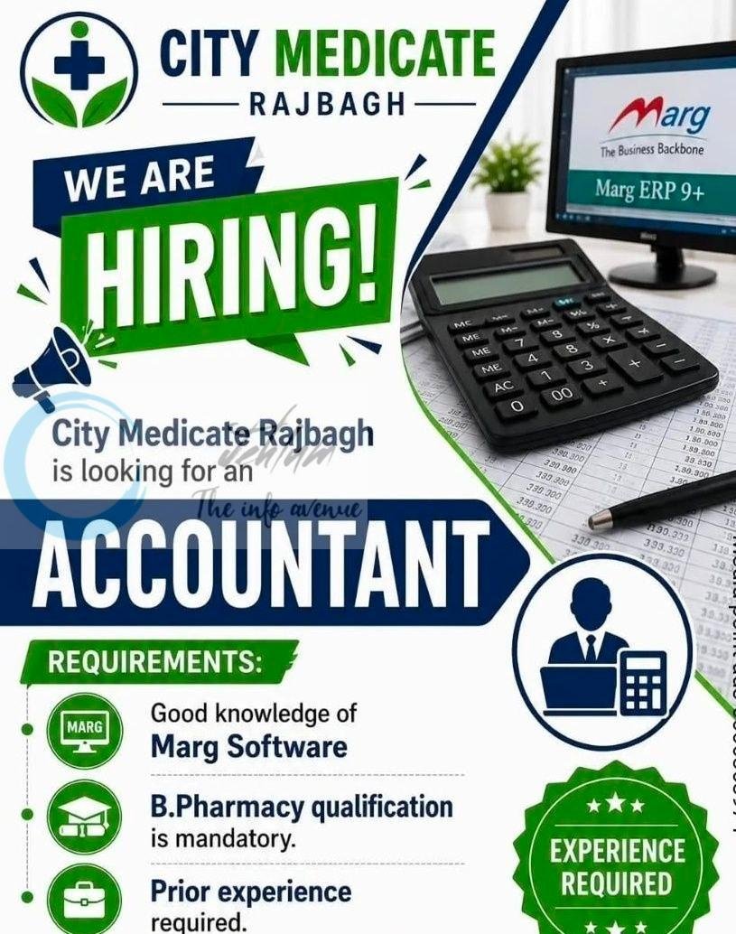 City Medicate srinagar Accountant job opportunities 2026