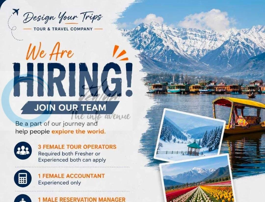 Design Your Trips Srinagar staff job opportunities 2026