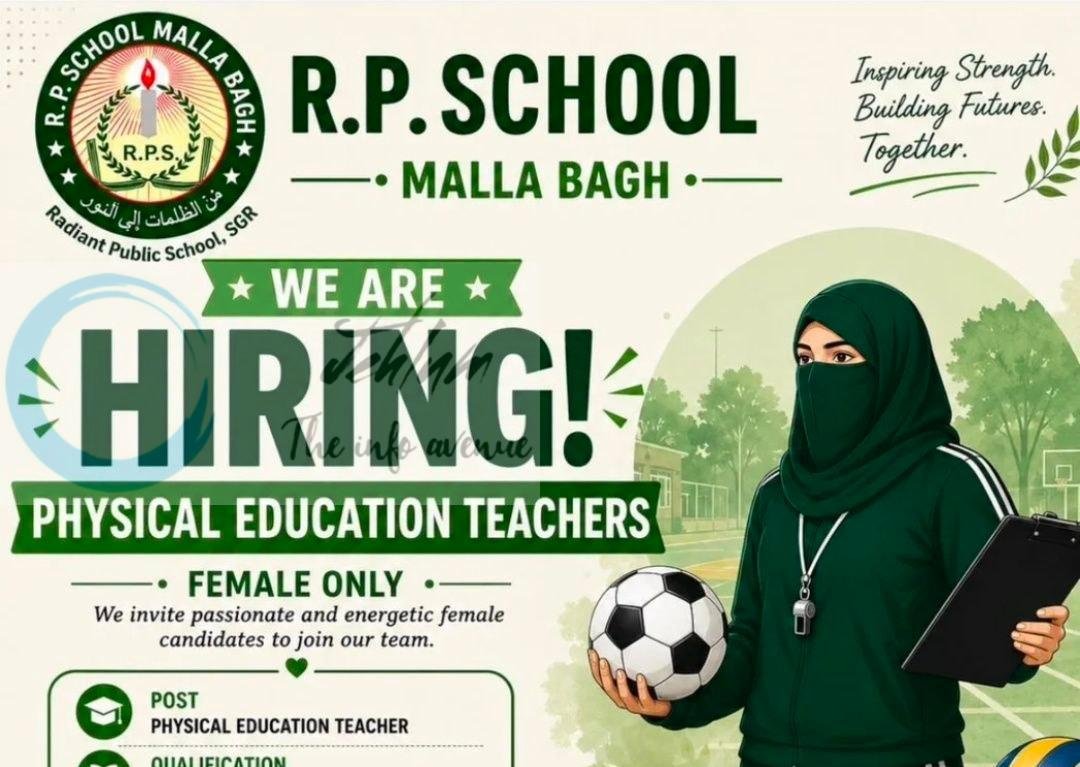 R P School RPS Malla Bagh Physical Education Teachers job opportunities 2026