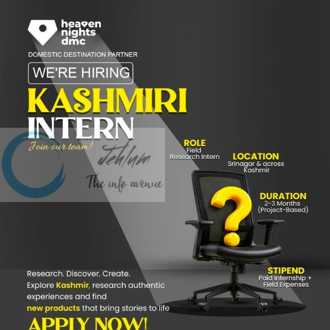 Heaven Nights DMC Srinagar Field Research Intern job opportunities 2026