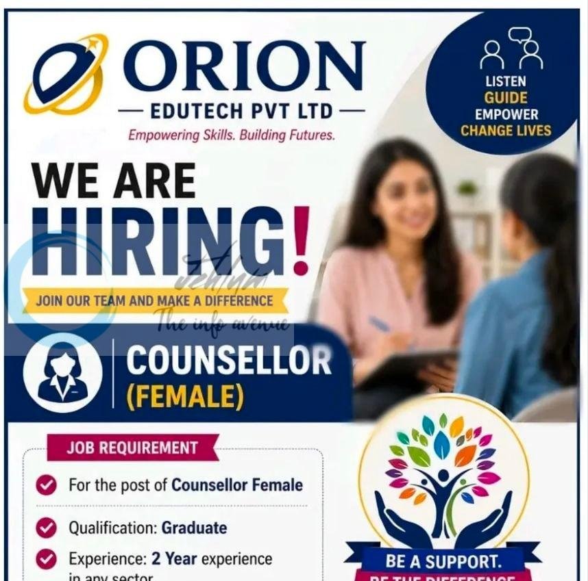Orion Edutech Pvt Ltd Budgam Counselor job opportunities 2026 1 Orion Edutech Pvt Ltd Budgam Counselor job opportunities 2026