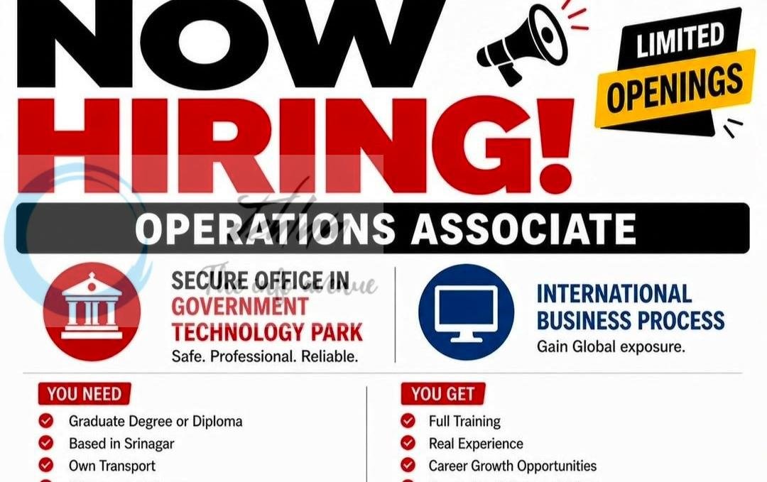 Hirehippo Srinagar Operations Associate job opportunities 2026 1 Hirehippo Srinagar Operations Associate job opportunities 2026
