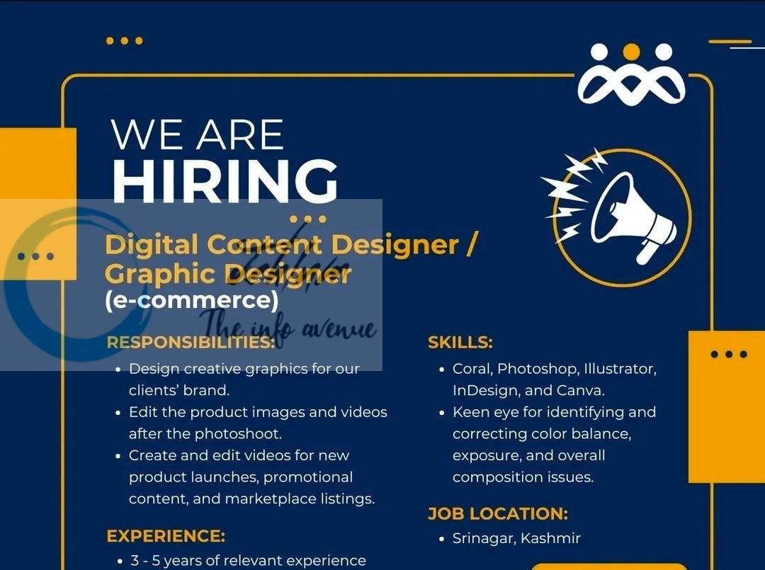 Mount Dev Solutions MDS Srinagar Digital Content Designer/Graphic Designer job opportunities 2026