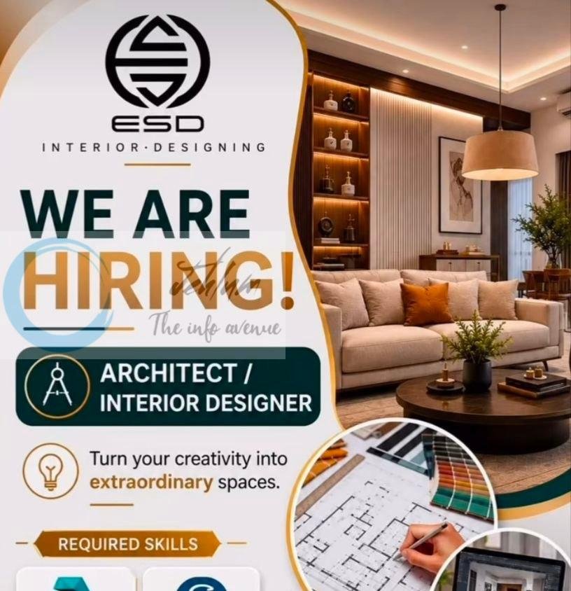 ESD Interior Designing Srinagar Architect Interior Designer job opportunities 2026