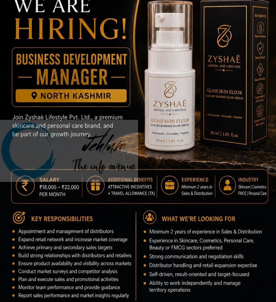 Zyshae Lifestyle Baramulla Sopore Business Development Manager job opportunities 2026
