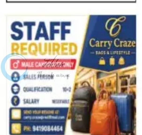 Carry Craze CC Srinagar Sales Person job opportunities 2026 1 Carry Craze CC Srinagar Sales Person job opportunities 2026