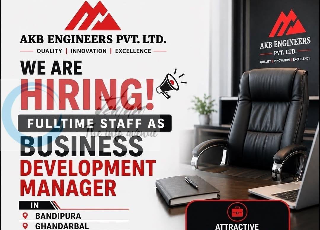 AKB Engineers Pvt Ltd bandipura/ghandarbal Business Development Manager job opportunities 2026 1 AKB Engineers Pvt Ltd bandipura/ghandarbal Business Development Manager job opportunities 2026