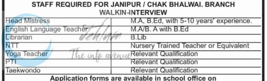 Crescent Public School CPS Janipur Chak-Bhalwal Jammu faculty job opportunities 2026 1 Crescent Public School CPS Janipur Chak-Bhalwal Jammu faculty job opportunities 2026