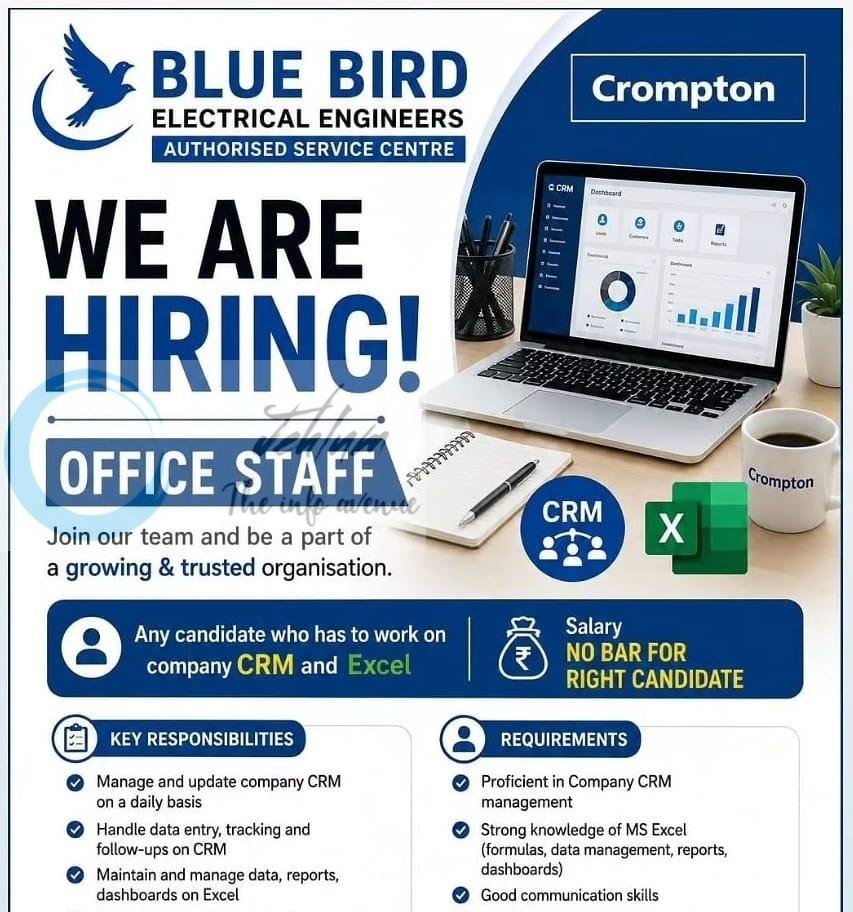 Blue Bird srinagar Electrical Engineers job opportunities 2026