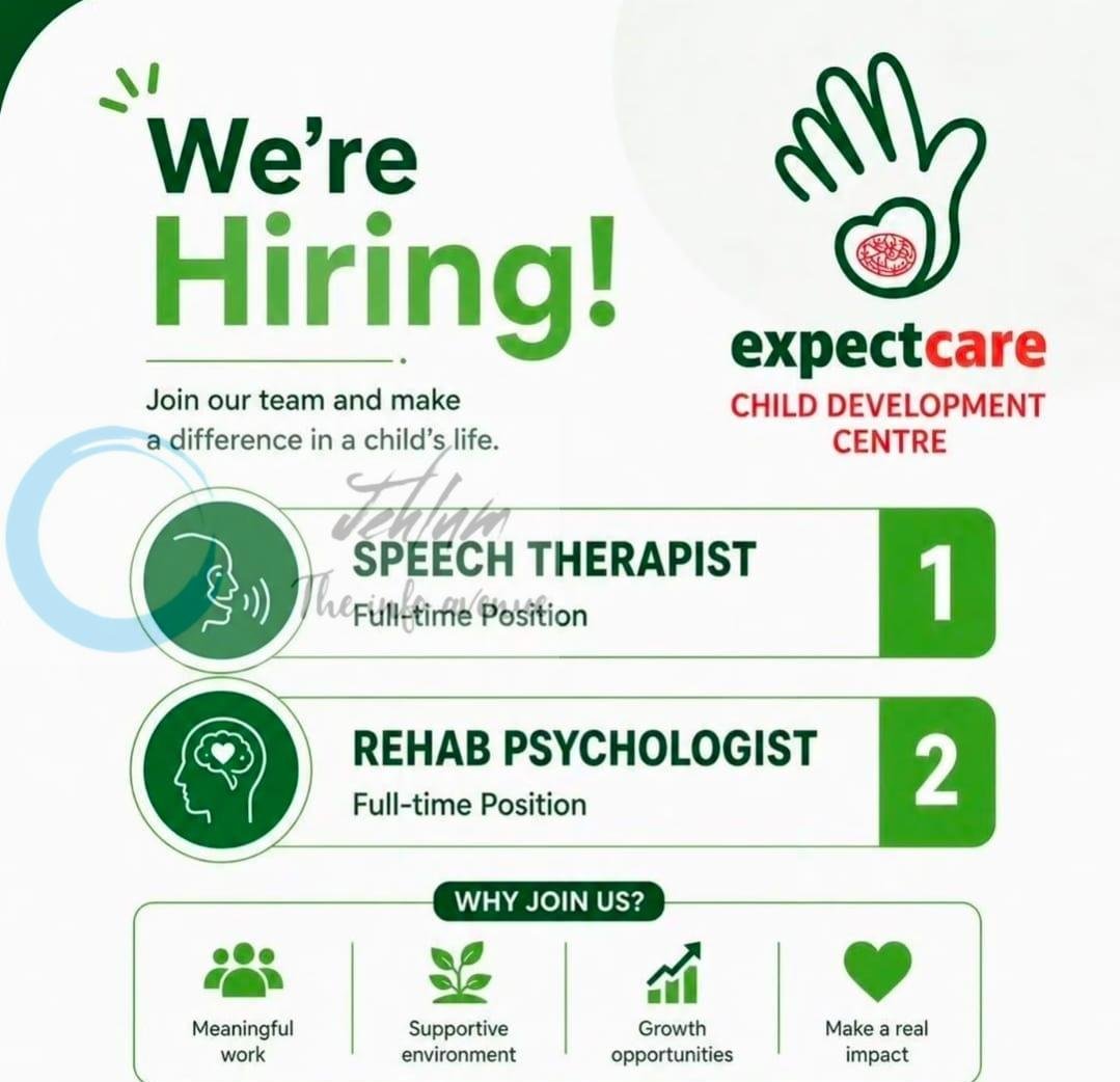 Expectcare Child Development Centre Anantnag Speech Therapist Rehab Psychologist Job opportunities 2026