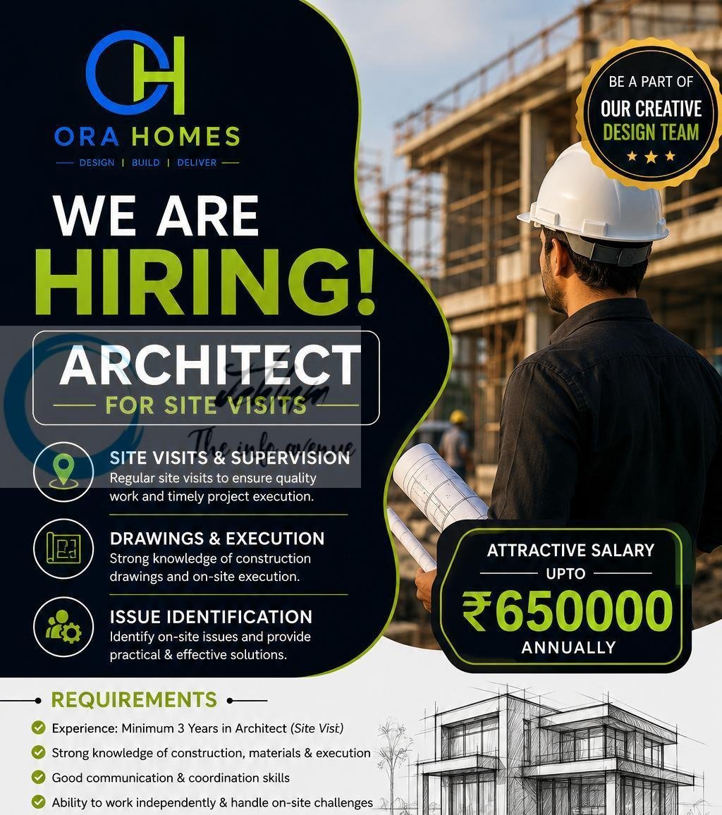 ORA HOMES Architect job opportunities 2026