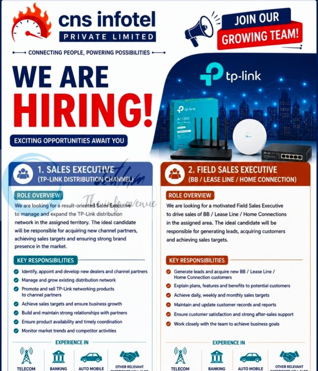 CNS INFOTEL PRIVATE LIMITED Srinagar Sales Executive Field Sales Executive job opportunities 2026 1 CNS INFOTEL PRIVATE LIMITED Srinagar Sales Executive Field Sales Executive job opportunities 2026