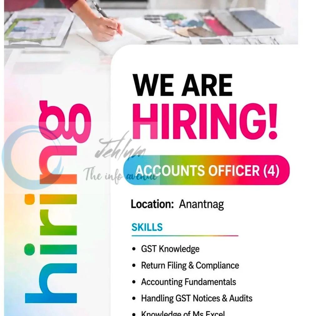 Swift Homes Anantnag Accounts Officer job opportunities 2026 1 Swift Homes Anantnag Accounts Officer job opportunities 2026