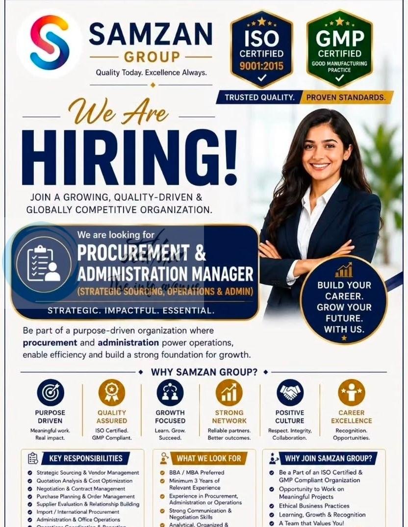 Samzan Group srinagar Procurement Administration Manager job opportunities 2026 1 Samzan Group srinagar Procurement Administration Manager job opportunities 2026