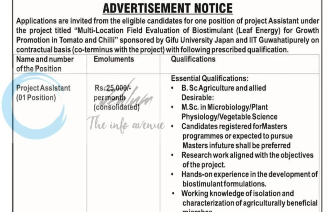 SKUAST Kashmir Division of Basic Science and Humanities Project Assistant job opportunities notice AU/FoA/DBSH/IIG-SK/28/342 1 SKUAST Kashmir Division of Basic Science and Humanities Project Assistant job opportunities notice AU/FoA/DBSH/IIG-SK/28/342
