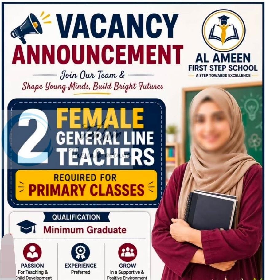 Al Ameen First Step School Srinagar teaching job opportunities 2026