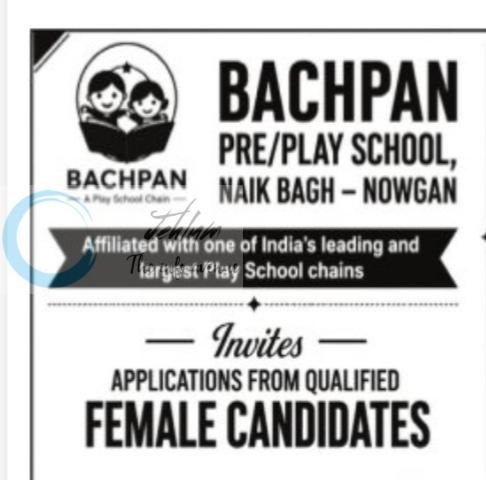 Bachpan Pre Play School Nowgan Counsellor Teachers job opportunities 2026 1 Bachpan Pre Play School Nowgan Counsellor Teachers job opportunities 2026