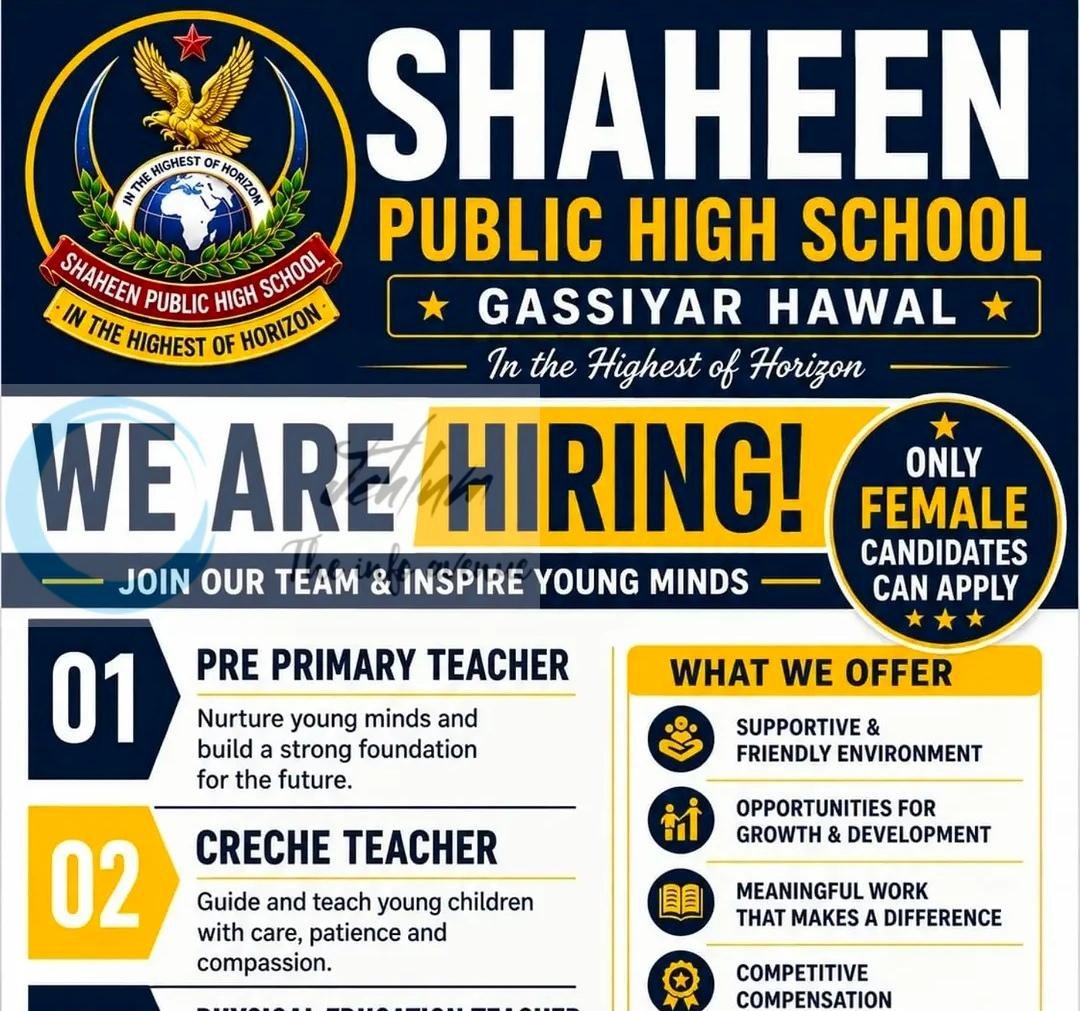 Shaheen Public High School Srinagar teaching job opportunities 2026 1 Shaheen Public High School Srinagar teaching job opportunities 2026