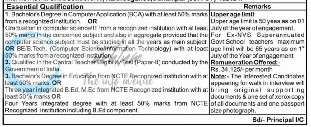 Jawahar Navodaya Vidyalaya JNV Rakh Jaganoo Udhampur TGT Computer Science Job Opportunity 2026 1 Jawahar Navodaya Vidyalaya JNV Rakh Jaganoo Udhampur TGT Computer Science Job Opportunity 2026