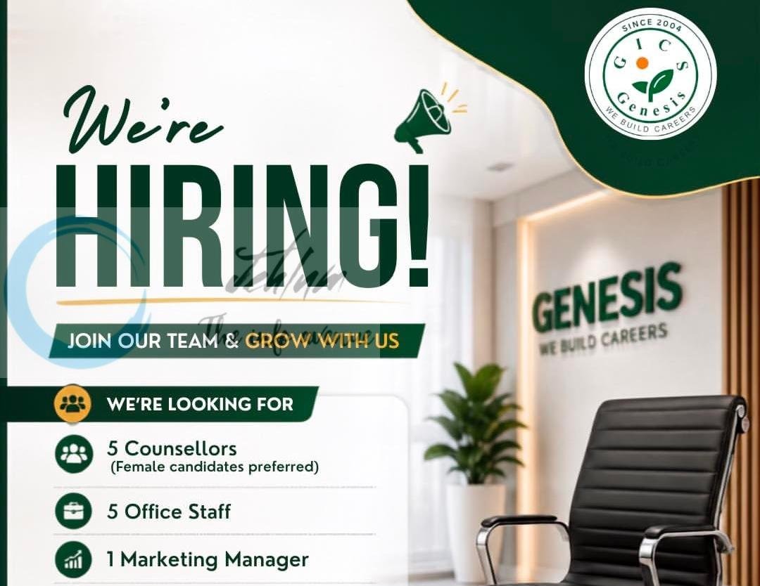 GENESIS IAS ACADEMY Srinagar Counsellors Office Staff Marketing Manager job opportunities 2026