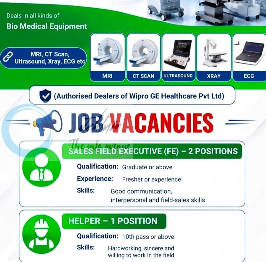 HELPLINE MEDICAL SYSTEMS Srinagar Field Executive Helper job opportunities 2026
