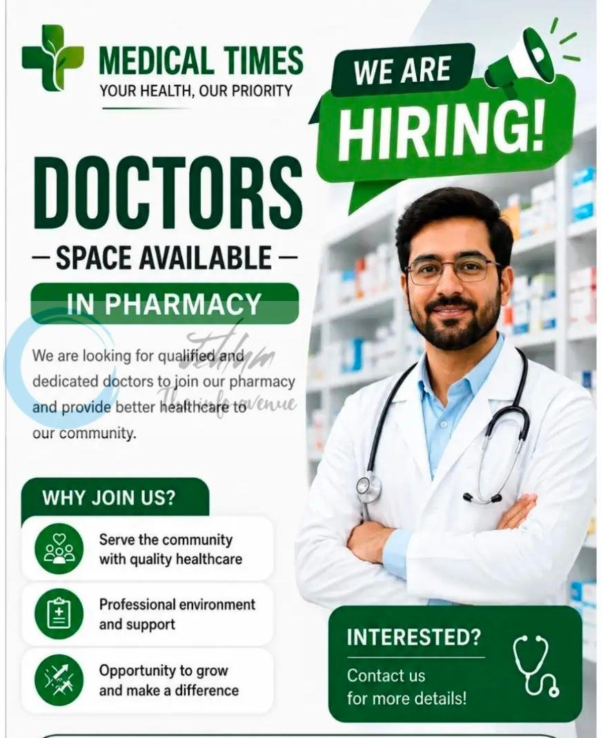Medical Times Srinagar Doctors employment opportunities 2026