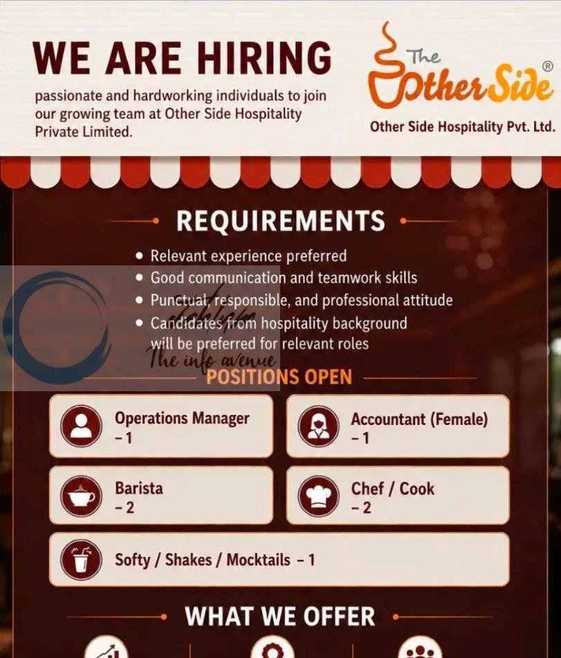 Other Side Hospitality Private Limited Operations Manager Accountant job opportunities 2026 1 Other Side Hospitality Private Limited Operations Manager Accountant job opportunities 2026