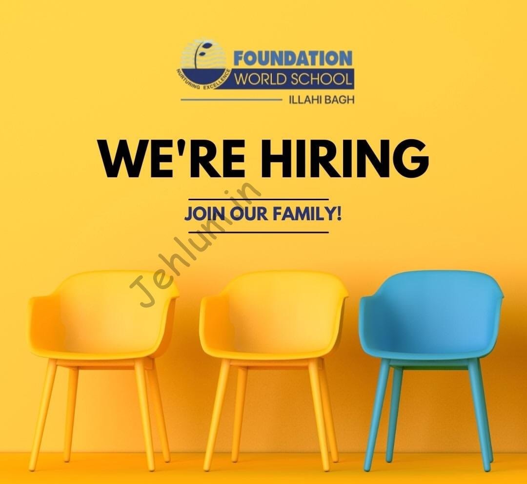 Foundation World School Illahi Bagh Srinagar staff job opportunities 2026 1 Foundation World School Illahi Bagh Srinagar staff job opportunities 2026