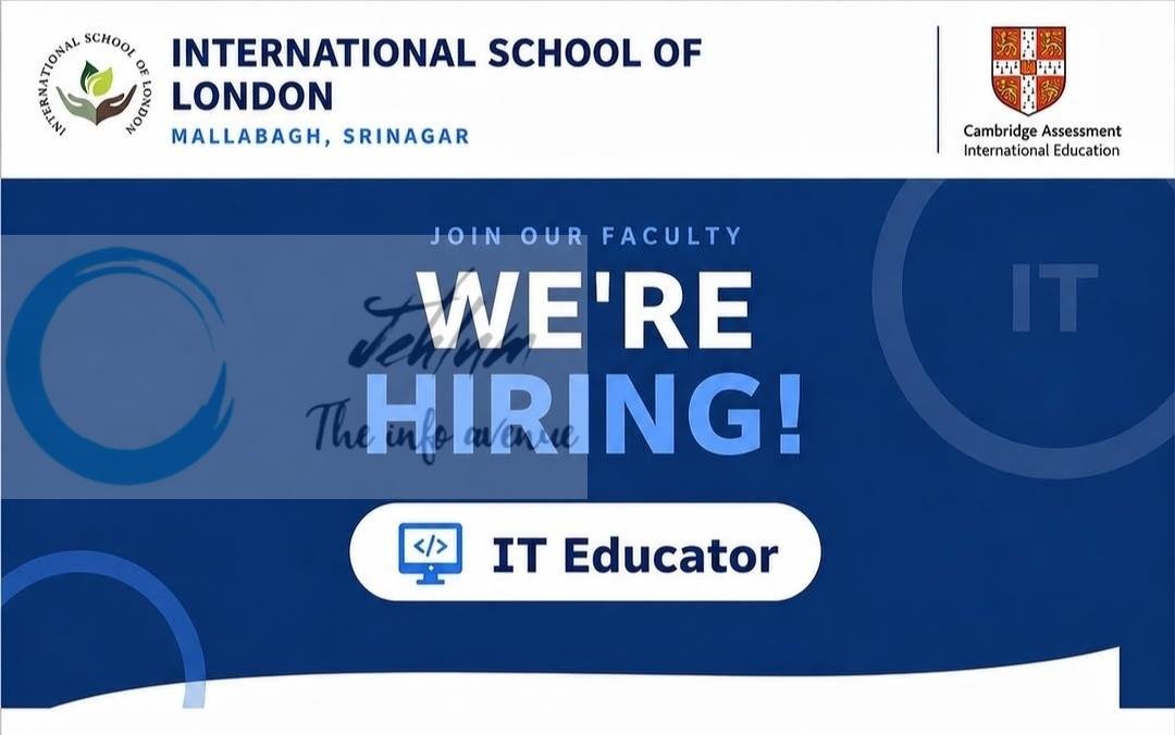 International School of London Mallabagh Srinagar IT Educator Jobs Openings 2026