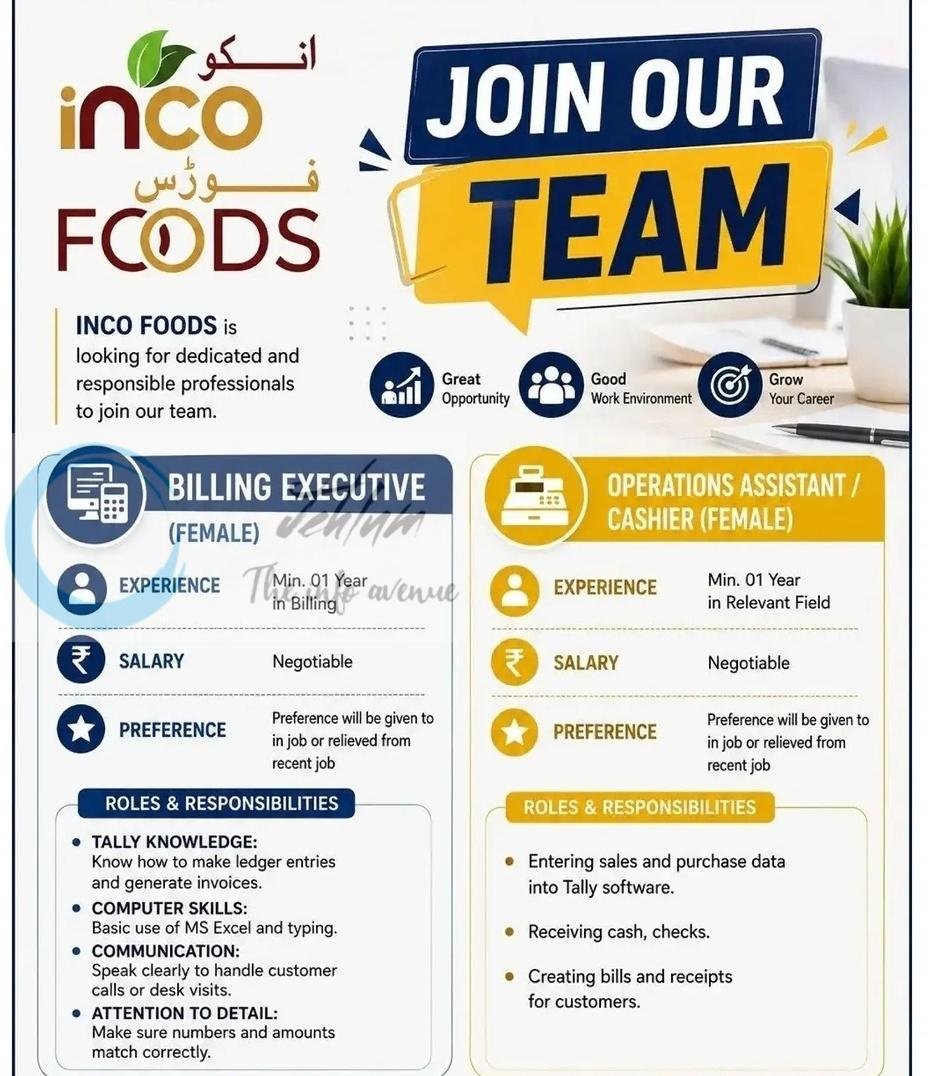 Inco Foods Srinagar Jobs Openings 2026 1 Inco Foods Srinagar Jobs Openings 2026