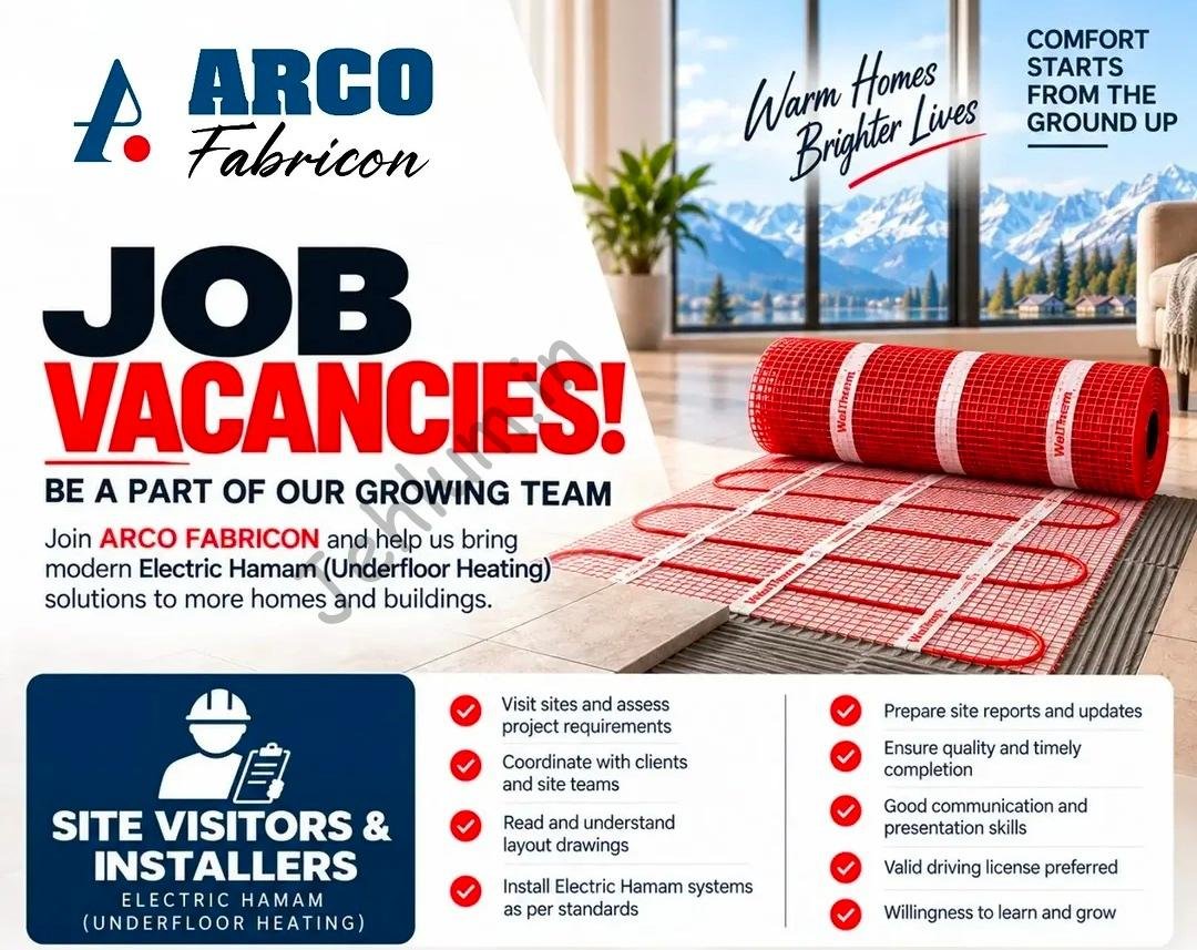 ARCO Fabricon AF Site Visitors Installers job opportunities 2026