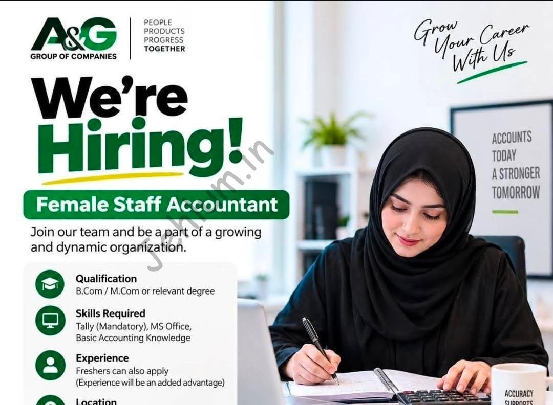 AG Group of Companies Sheikhpora Budgam Staff Accountant job opportunities 2026