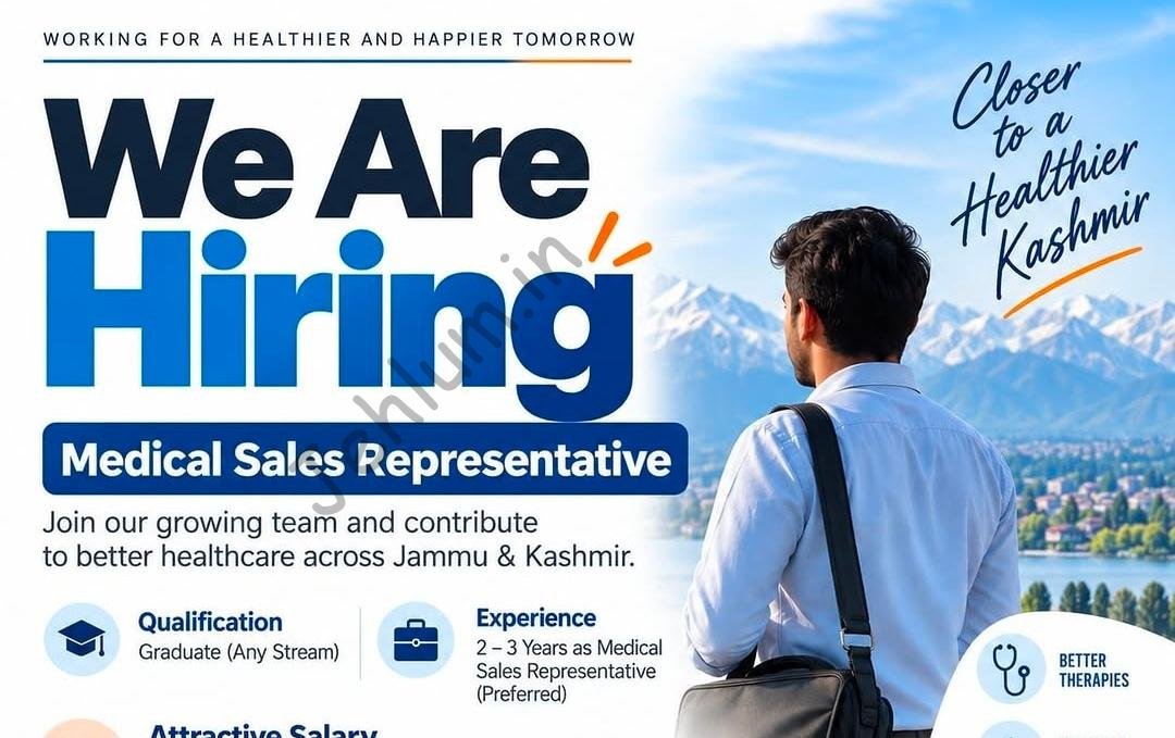 Vowcare Srinagar/Sopore/Pulwama Medical Sales Representative job opportunities 2026