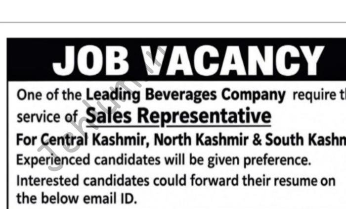 Folly impex Kashmir Sales Representative job opportunities 2026