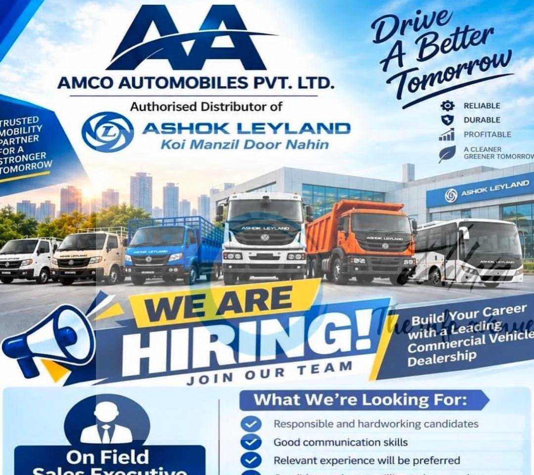 AMCO Automobiles Ashok Leyland Srinagar Field Sales Executive job opportunities 2026
