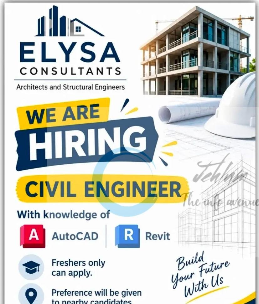 Elysa Consultants Srinagar Civil Engineer job opportunities 2026