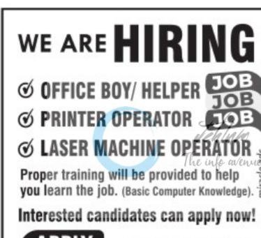 Color Curve Advertisers Srinagar staff job opportunities 2026