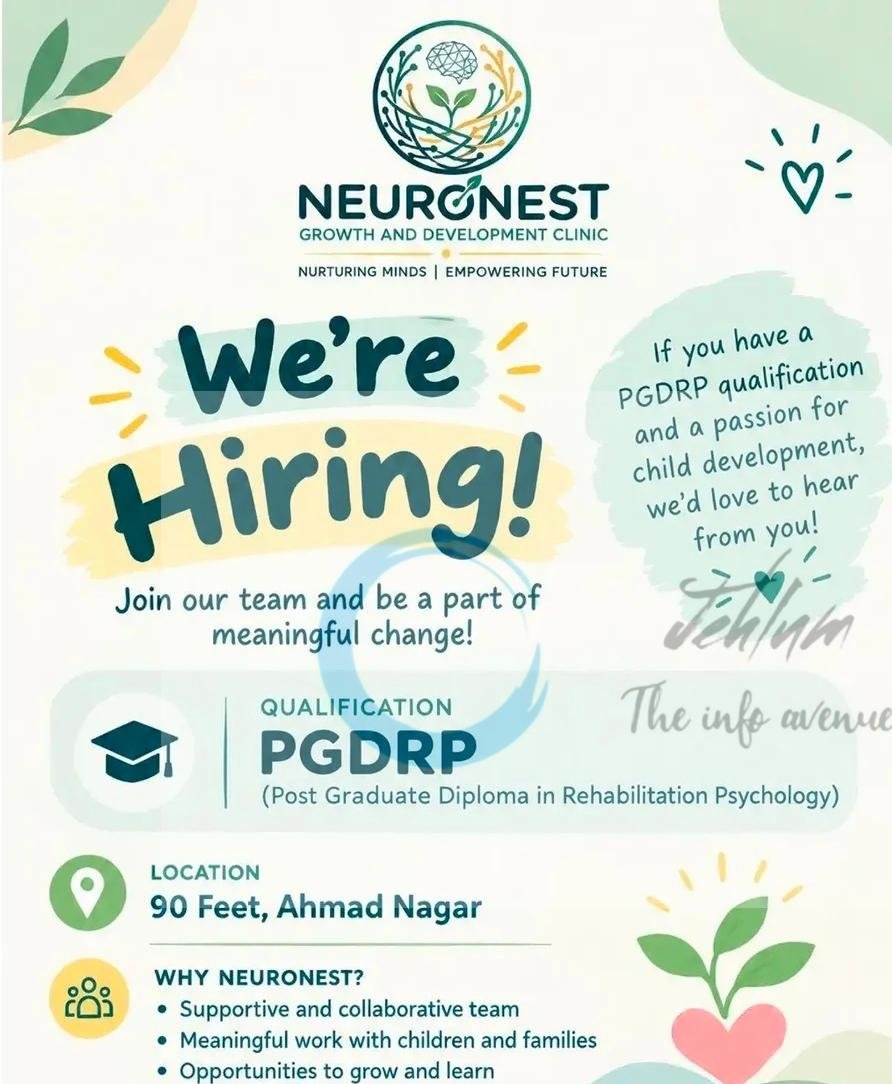 NeuroNest Growth and Development Clinic Srinagar job opportunities 2026
