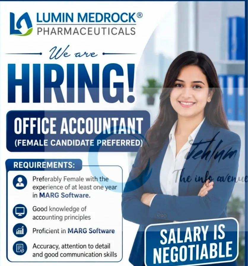 Lumin Medrock Pharmaceuticals Srinagar Office Accountant opportunities 2026