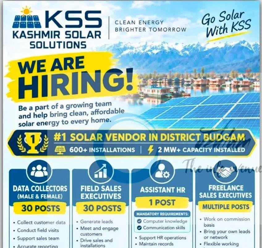 Kashmir Solar Solutions KSS Budgam Srinagar Pulwama opportunities 2026
