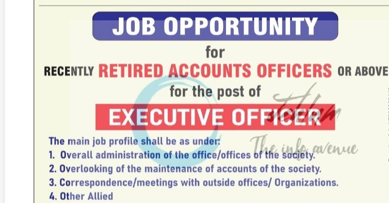 Cancer Society of Kashmir CSK srinagar Executive Officer opportunities 2026