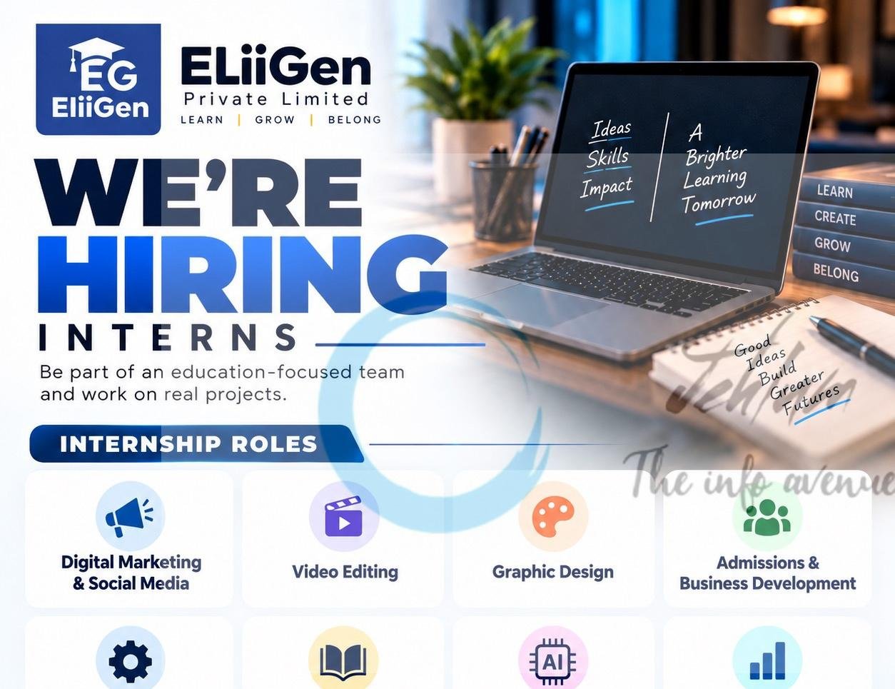 ELiiGen Private Limited Digital Marketing Video Editing Graphic Design opportunities 2026