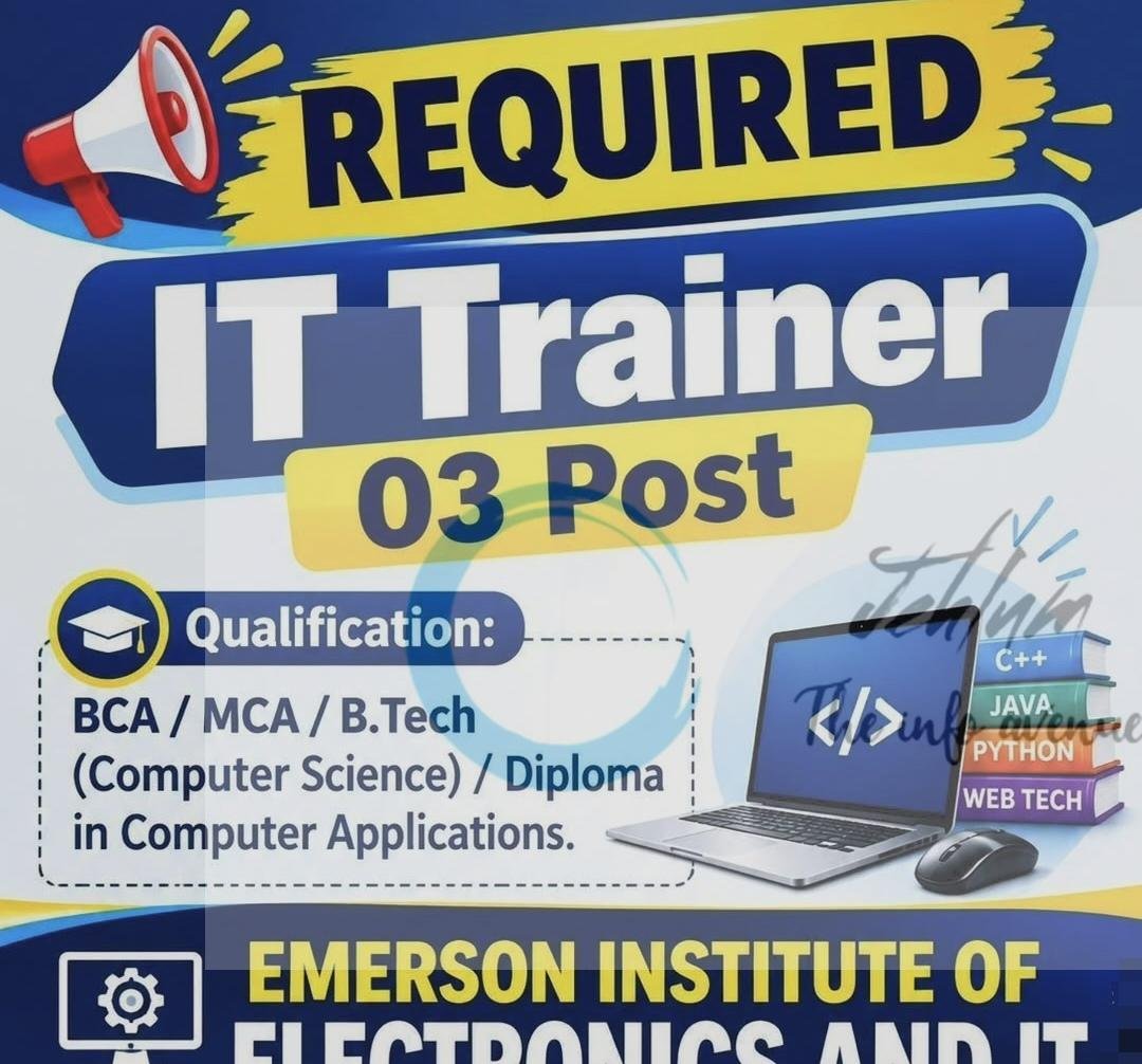 Emerson Institute Of Electronics And IT Srinagar staff opportunities 2026